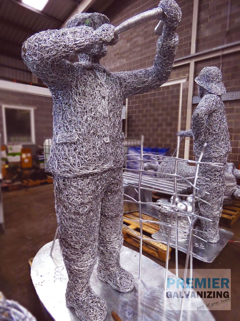 Whitby Walk Heritage Sculptures by Emma Stothard Hot Dip Galvanized by Premier Galvanizing